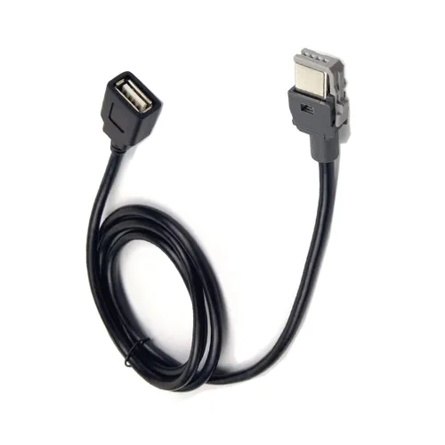 Vista 3 de Adaptador hembra para coche, 4 pines, hembra a USB, unidad central, adaptador de interfaz USB compatible con Kia Elantra Hyundai Tucson