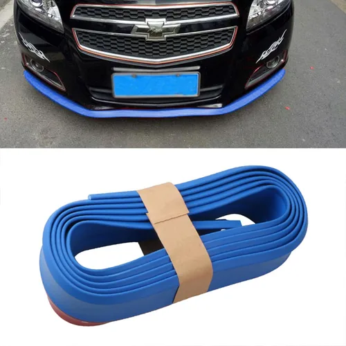 Vista 16 de Protector de Parachoques Delantero de Coche Autoadhesivo Divisor Automático Alerón de Falda de Carrocería Borde de Parachoques de Goma Moldura