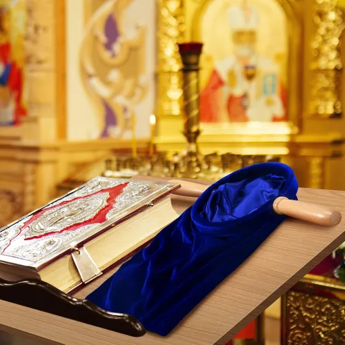 Vista 6 de Tioncy Juego de 2 bolsas para ofrendas de diezmos de iglesia con asas de madera, bolsa de colección de iglesia con asas para suministros de comunión
