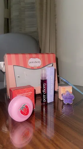 Vista 2 de Kit de maquillaje orgánico para niños, 100% natural y agradable a la piel, regalo de cumpleaños para 6 a 16 años, incluye resaltador de ojos