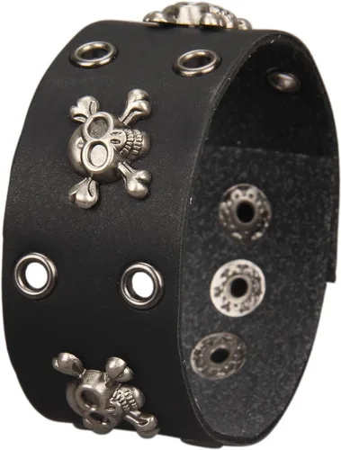Vista 21 de Jeilwiy Pulseras de cuero punk para hombres, pulseras hechas a mano, brazalete ancho, joyería trenzada, color negro y marrón, ajustable, regalos