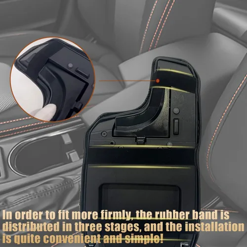 Vista 5 de Accesorios de decoración, protector de prevención de arañazos, funda para reposabrazos de consola central de automóvil para Subaru Crosstrek
