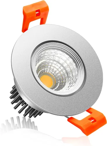 Vista 11 de Lámpara LED Downlight de 2 pulgadas, kit de luz de techo regulable de 3 W, luz blanca ultra cálida de 2700 K, luces LED blancas CRI80
