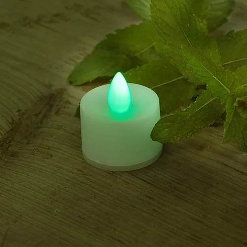 Vista 7 de LumaBase Velas de té a pilas, color morado, juego de 12 Púrpura