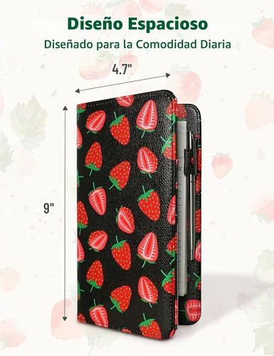 Vista 3 de Libreta para servidores con bolsillo con cremallera y cierre magnético, libreta de servidor, libro para camarera, libro de servicio con bolsillo