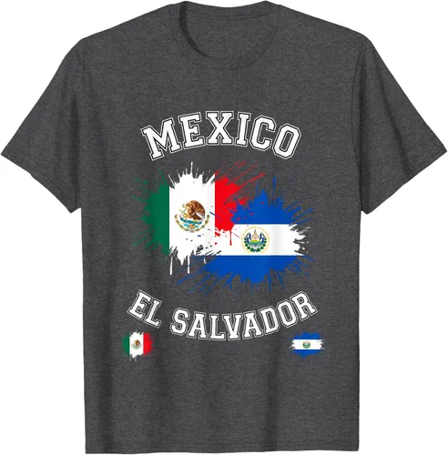 Vista 30 de Camiseta de recuerdo de la bandera vintage de El Salvador de México