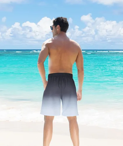 Vista 28 de UNICOMIDEA Bañador para hombre con forro de compresión de 9 pulgadas de largo