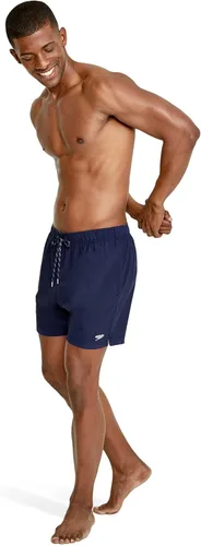 Vista 2 de Speedo Traje de baño para hombre, largo hasta la rodilla, forro cómodo Volley Solid