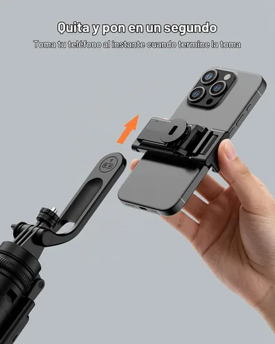 Vista 6 de 71" Phone Tripod for Recording, Selfie Stick for iPhone & Android