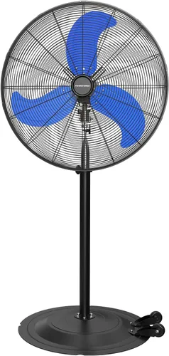 Vista 16 de Ventilador de pedestal con motor de CC de 18 pulgadas, ventilador oscilante de alta velocidad de 4900 CFM, control remoto, ventilador de pie