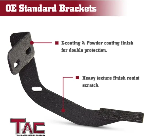 Vista 7 de TAC - Escalones laterales ovalados PNC de 4.25 pulgadas para Toyota Tacoma 2005-2023, camionetas de doble cabina para Toyota Tacoma 2005-2023