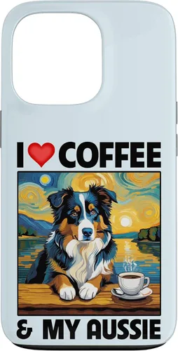 Vista 10 de Aussie Mom Dad Coffee Cup Australian Shepherd Dog Lovers Case for iPhone 17