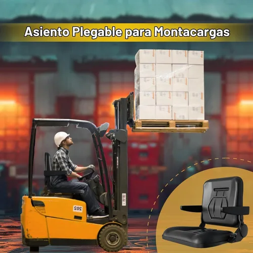 Vista 2 de Asiento universal para tractor, asiento de cortacésped con reposabrazos