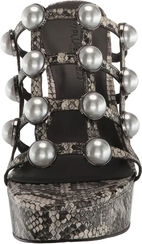 Vista 2 de Karl Lagerfeld Paris Addica Pearls-Plataforma plateada para mujer