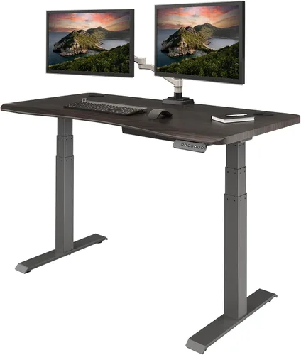 Vista 9 de Vari Ergo - Escritorio eléctrico de pie, 54 x 26 pulgadas, negro/pizarra