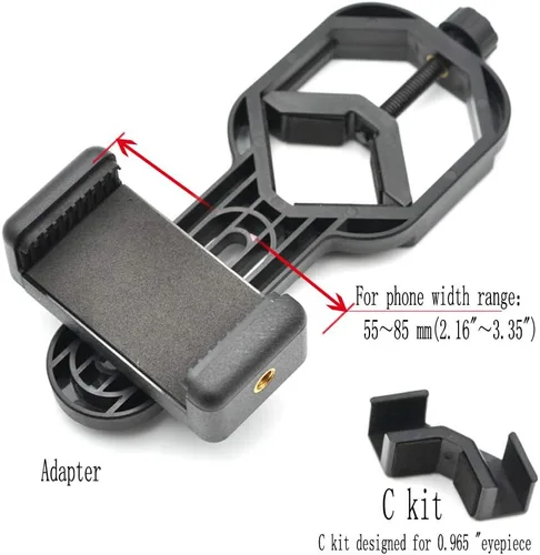 Vista 4 de Adaptador universal de alcance para telescopio, microscopio
