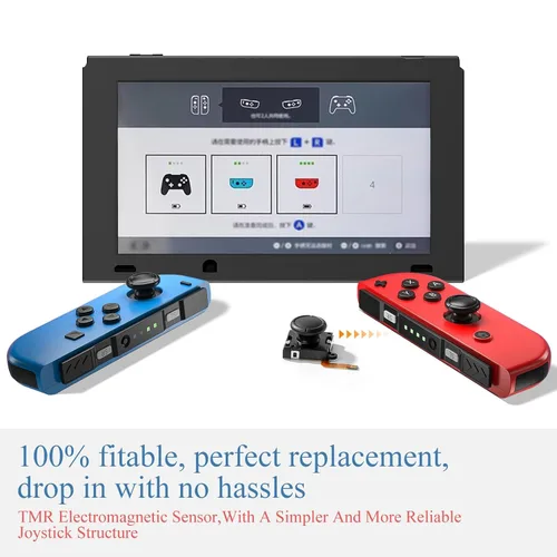 Vista 4 de GuliKit Switch JoyCon Joystick Replacement, TMR Joystick, Updated Anti-Drift TMR Electromagnetic Joystick For Switch LCDOLED Joy Con & Switch Lite