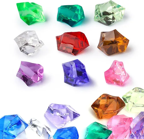 Vista 13 de Entervending Gemas acrílicas - Paquete de 21.16 oz de joyas falsas, Plástico