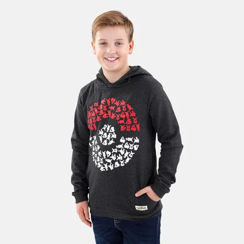 Vista 2 de Sudadera Pokémon con capucha para niños con diseño de pokeball Sudaderas con capucha Pikachu Kids