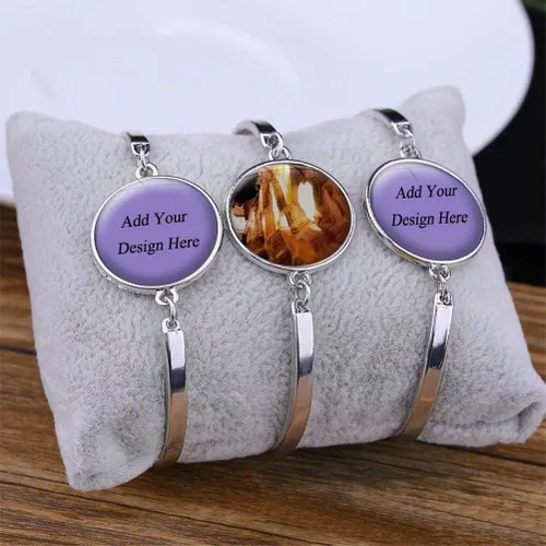 Vista 2 de NA Bidon France Grotte Saint-Marcel Womens Bracelet Crystal Glass Charm Silver Metal Adjustable Bracelet Travel Souvenirs Gifts for Girls