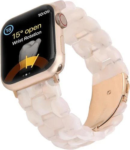 Vista 11 de Wongeto Correa de resina ligera, compatible con Apple Watch Band de 1.575 pulgadas, 1.496 pulgadas, 1.614 pulgadas, 1.654 pulgadas, 1.732 pulgadas