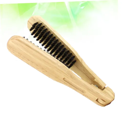 Vista 6 de 2 peines alisadores de cabello para mujer, pinza para el cabello, cepillo para enderezar el cabello, cepillo para enderezar el cabello, peine