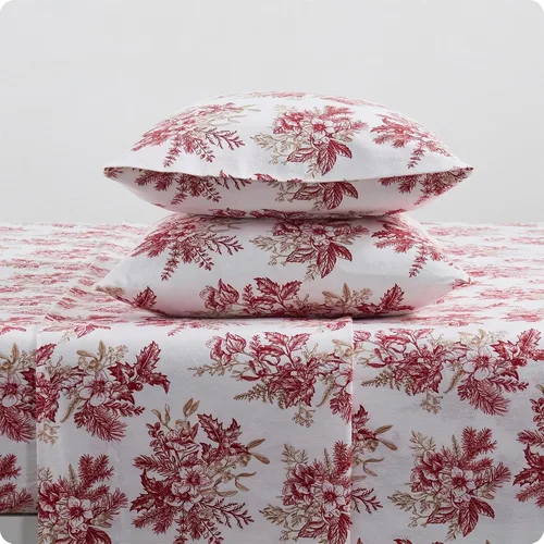 Vista 11 de Tahari Home - Sábanas matrimoniales, ropa de cama de franela de algodón de 4 piezas con fundas de almohada a juego, cepilladas para mayor suavidad