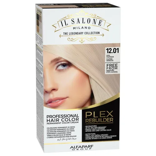 Vista 16 de Il Salone Milano Plex Rebuilder - Crema de color permanente para el cabello, kit de tinte para el cabello negro puro 1.0, salón profesional, calidad