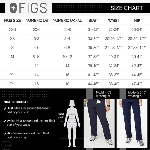 Vista 6 de FIGS - Pantalones quirúrgicos tipo cargo para mujer básicos ajuste perfecto súper flexibles muy suaves antiarrugas pantalones para profesionales