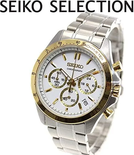 Vista 2 de SEIKO SBTR024 Spirit Reloj cronógrafo de cuarzo enviado desde Japón, Blanco