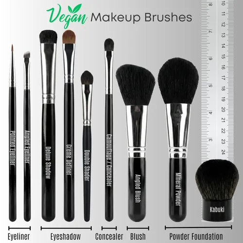 Vista 5 de Creme Definer - Brocha para sombra de ojos, cerdas veganas sintéticas suaves y gruesas de alta calidad, brocha plana para sombra de ojos en crema