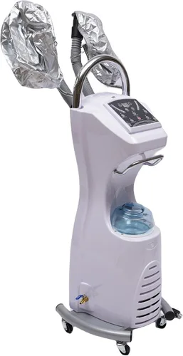 Vista 2 de Máquina de vapor para el cabello, máquina de tratamiento de aceite de anión nano, vaporizador profesional para el cuidado del cabello, máquina
