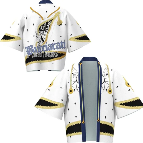 Vista 3 de Weixu Disfraz de anime para cosplay, uniforme, cárdigan, camisa, traje de Halloween unisex