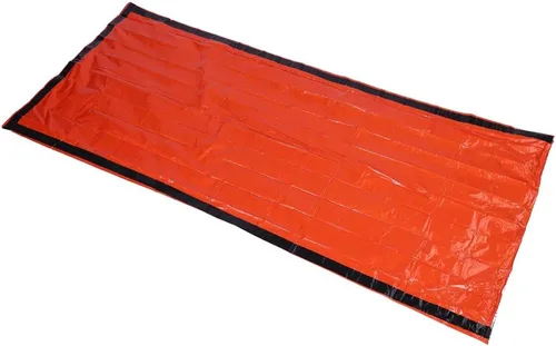 Vista 8 de Saco de dormir de película de aluminio, diseño de saco de dormir, fácil de usar, adecuado para acampar en la montaña