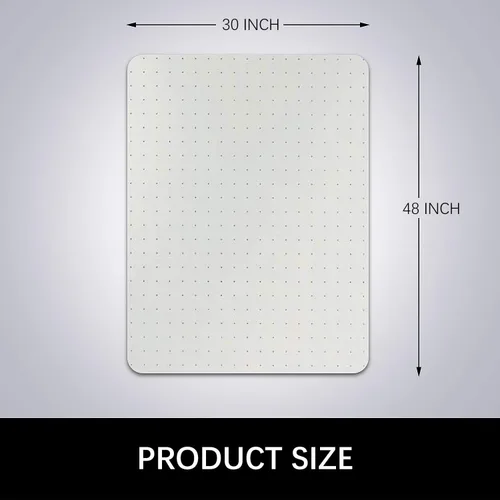 Vista 7 de Kuyal Alfombrilla para silla de oficina para alfombras, transparente gruesa y resistente de alta calidad, tapetes de suelo para pisos alfombrados