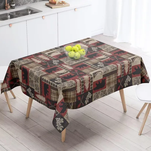 Vista 36 de Mantel azteca suroeste, diseño étnico tribal geométrico, estilo vintage, bohemio, elegante, lavable, para comedor, cocina, granja, fiesta