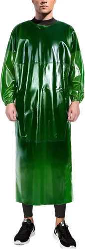 Vista 14 de SUJAN Traje Antisalpicaduras Delantal Impermeable Resistente a Químicos, Mono de PVC de Manga Larga Splash suit, chemical resistant smock, safety