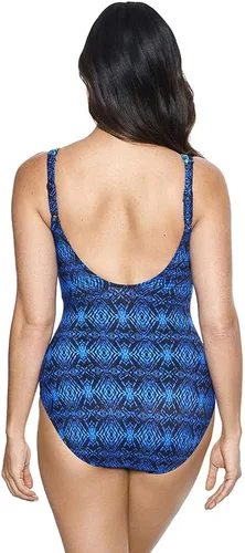 Vista 2 de Miraclesuit Traje de baño de una pieza para mujer Ocean Ombre Seraphina Underwire Control de abdomen, Negro