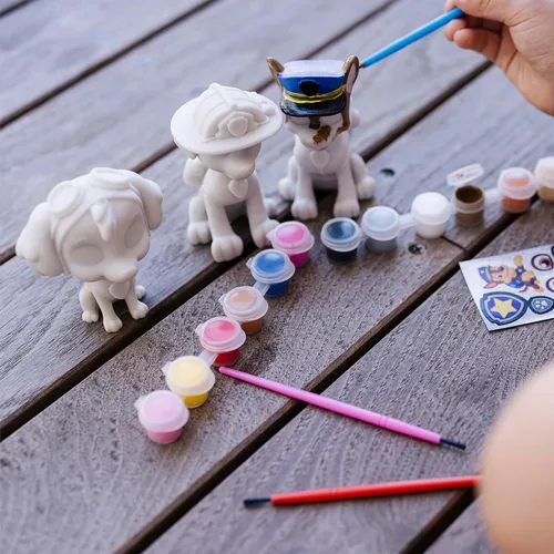 Vista 6 de Melissa & Doug - Juego de manualidades de la Patrulla Canina - 3 figuras para decorar tu propio cachorro