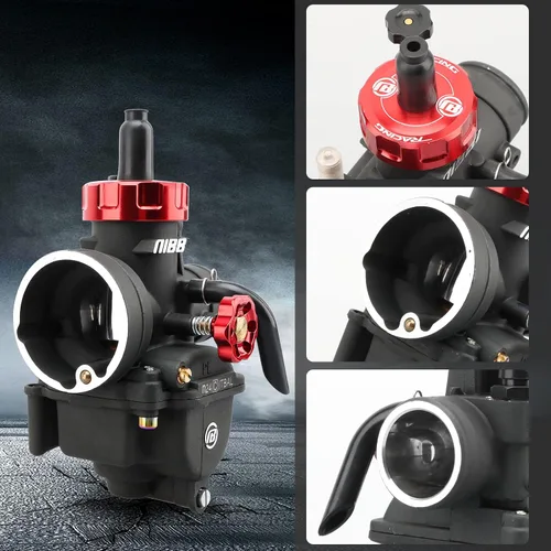 Vista 4 de NIBBI Carburador PE24mm 140cc-150cc de Repuesto de Alto Rendimiento con Jets de Carburador, Compatible con 140cc-150cc YAMAHA Honda Apollo SSR TTR