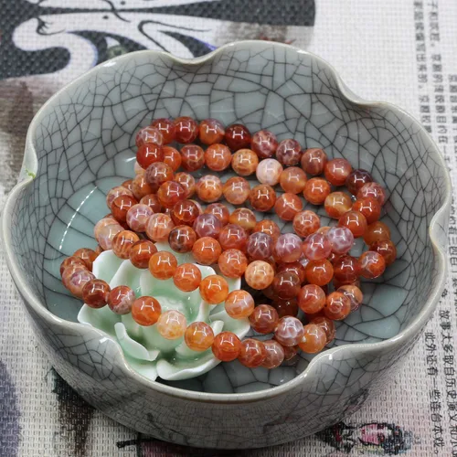 Vista 49 de Amandastone Pulsera elástica de cuentas redondas de 0.315 in con piedras preciosas naturales de 7 pulgadas