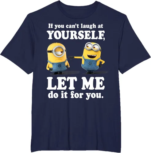 Vista 65 de Camiseta gráfica de Minions de Mi villano favorito: Ríete de ti mismo Negro