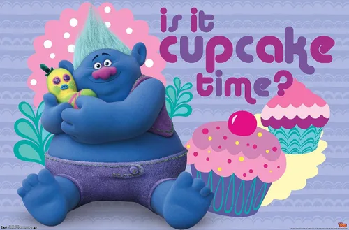 Vista 9 de Trends International DreamWorks Trolls - Cupcakes Wall Poster, 14.725" x 22.375", Barnwood Framed Version
