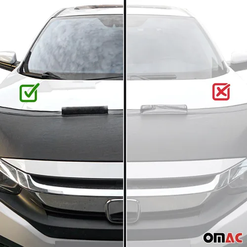 Vista 9 de OMAC Máscara de Capó para Coche Honda Civic 2006-2011 Negra 1 Pza