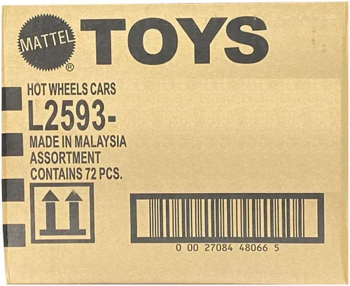 Vista 4 de Mattel Hot Wheels caja con 72 autos de juguete fundidos a presión básicos, al azar