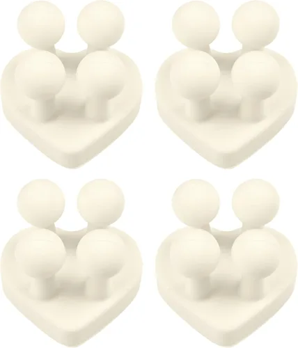 Vista 12 de 4 soportes para cepillos de dientes autoadhesivos impermeables de silicona, multifunción, montado en la pared, soporte para enchufe de un solo
