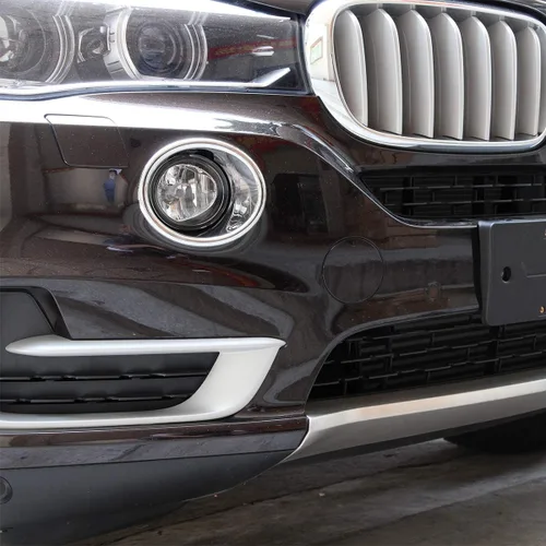 Vista 4 de 2 unids ABS cromo coche delantero niebla lámpara cubierta ajuste para BMW X5 F15 2014-2018 Accesorios