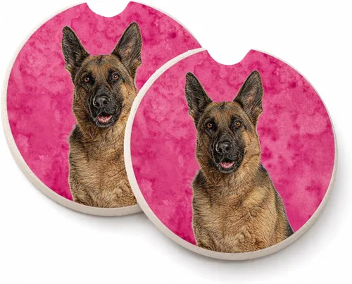 Vista 69 de Caroline's Treasures SS4767-BUCARC - Juego de 2 portavasos para automóvil, diseño de bulldog inglés, absorbentes para automóvil, portavasos