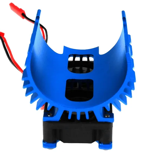 Vista 3 de Ventilador de refrigeración de disipador de calor dual para motor 40-42mm Compatible con 1/7 1/8 Arrma Traxxas coche RC se ajusta a los motores 4068