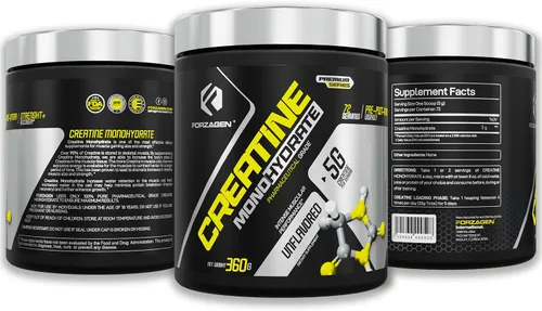 Vista 6 de Forzagen Monohidrato de creatina en polvo sin sabor, creatina micronizada en polvo para ganancia muscular para hombres y mujeres, creatina